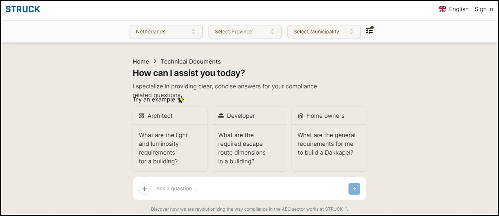 Zoning Assistant UI Preview