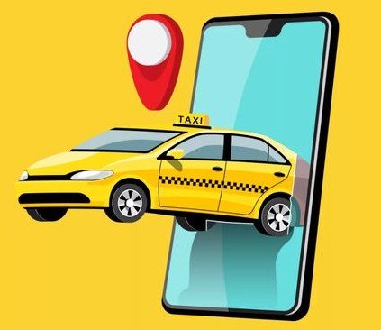 Taxi App Illustration